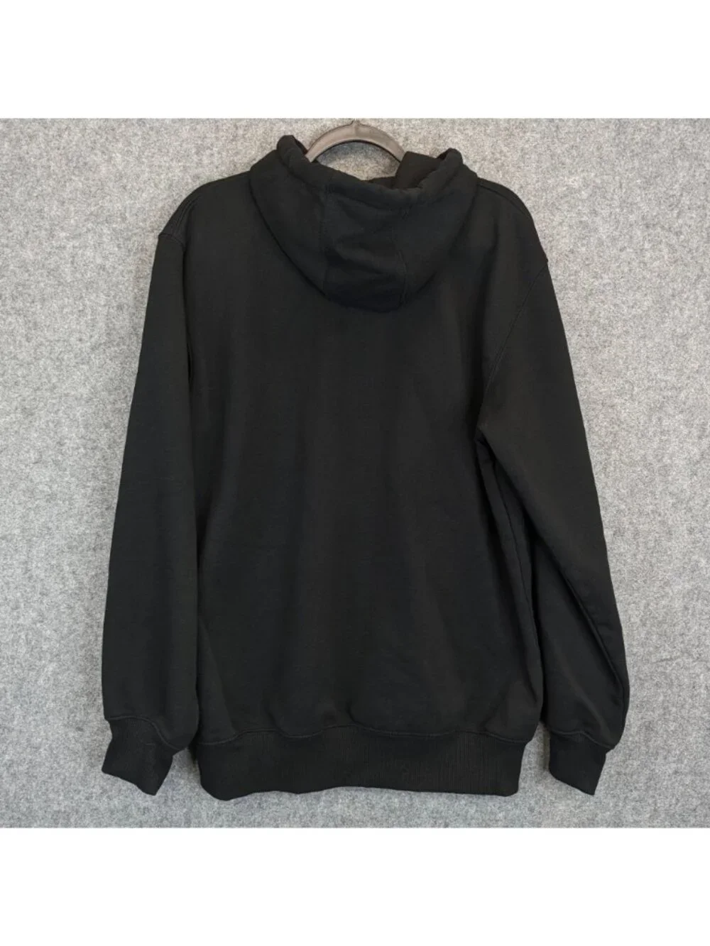 Carhartt Mens Medium Rain Defender Loose Fit Black Hoodie w Exact Sciences Logo - Picture 8 of 9